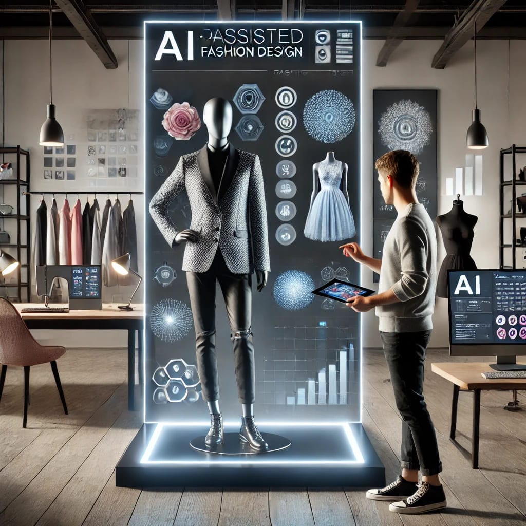 image showing a creator using gen AI for fashion